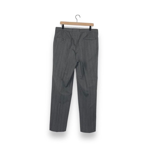 Vintage Christian Dior Monsieur Gray Striped Two Piece Suit TINY FLAW - Picture 5 of 14